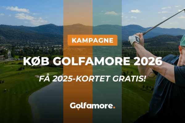 Køb Golfamore-kortet 2026 og få 2025 gratis!